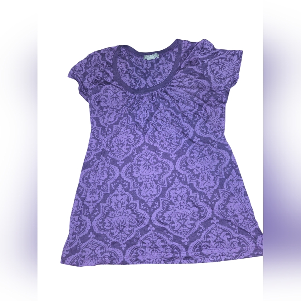 dELiA*s Purple Damask Women's Blouse
